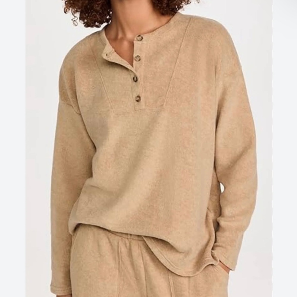 MWL Madewell brown button up sweater